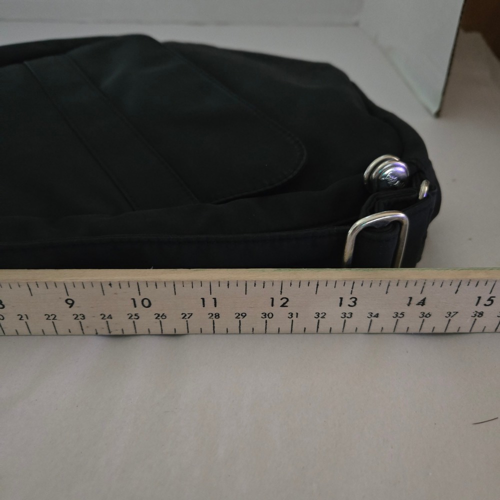 AmeriBag Healthy Back Crossbody Bag Black Nylon Ergonomic Sling Backpack #1462 - Picture 5 of 9
